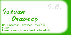 istvan oravecz business card